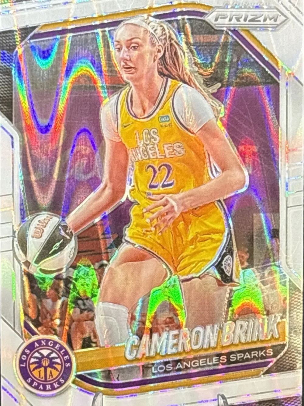 Panini Los Angeles Sparks Cameron Brink Prizm Refractor Basketball Card